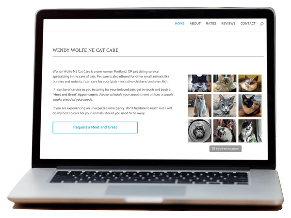 Website Design for Pet Care Service